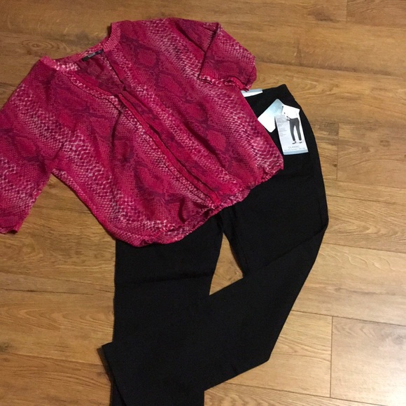 Very Cute! Sheer Snake Skin Look!  a.n.a - Picture 1 of 2